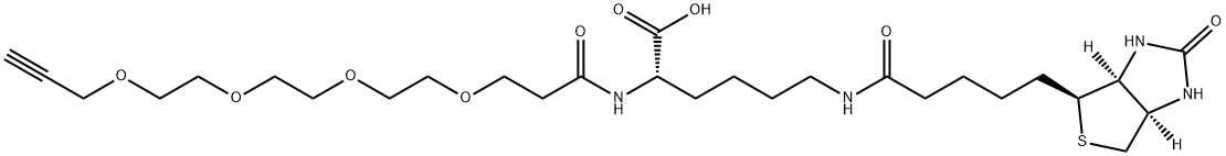 N-(Propargyl-PEG4)-Biocytin,2055042-71-0,结构式