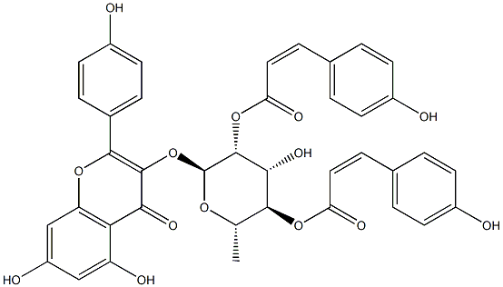 2",4"-二-O-(Z-对香豆酰)阿福豆甙, 205534-17-4, 结构式