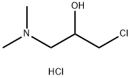 1-氯-3-(二甲氨基)丙-2-醇盐酸盐 结构式