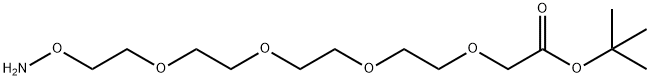 Aminooxy-PEG4-CH2CO2tBu Struktur