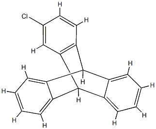 2-クロロ-9,10-ジヒドロ-9,10-[1,2]ベンゼノアントラセン 化学構造式