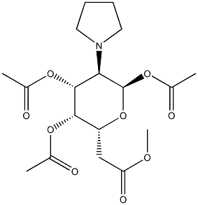글루코피라노스,2-데옥시-2-(1-피롤리디닐)-,1,3,4,6-테트라아세테이트,알파aD-