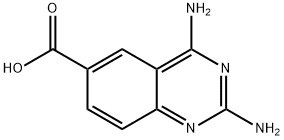 6-Quinazolinecarboxylicacid,2,4-diamino-(9CI) Structure
