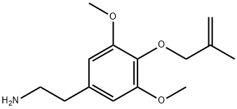 2-[3,5-DIMETHOXY-4-(2-METHYLPROP-2-ENOXY)PHENYL]ETHANAMINE, 207740-41-8, 结构式