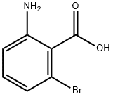 2-アミノ-6-ブロモ安息香酸 化学構造式