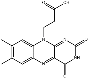 10-(carboxyethyl)flavin 结构式