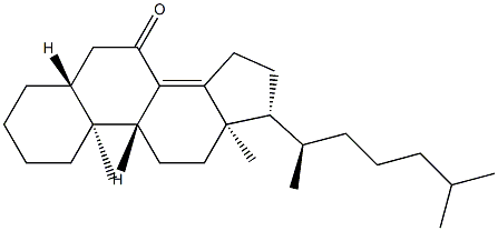 5α-Cholest-8(14)-en-7-one 结构式