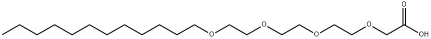月桂醇聚醚-4 羧酸,20858-25-7,结构式