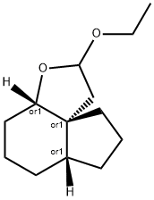Indeno[4,3a-b]furan, 2-ethoxydecahydro-, (3aR,6aR,9aS)-rel- (9CI) Struktur