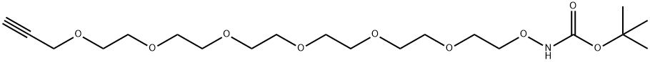 保护基团-氨基氧基-六聚乙二醇-丙炔,2093152-83-9,结构式