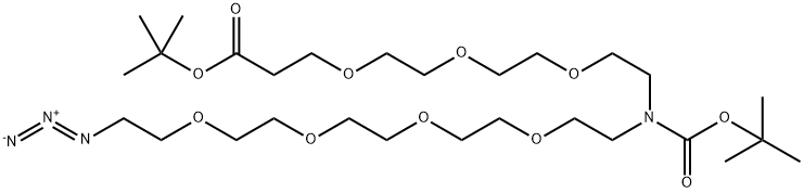 N-(Azido-PEG4)-N-Boc-PEG3-t-butyl ester Struktur