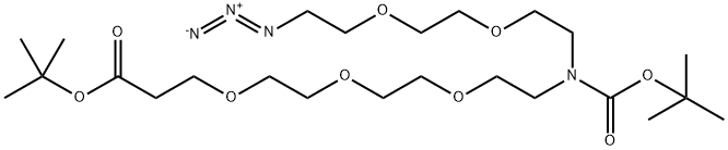 N-(Azido-PEG2)-N-Boc-PEG3-t-butyl ester Struktur