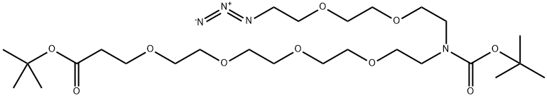 N-(Azido-PEG2)-N-Boc-PEG4-t-butyl ester Struktur