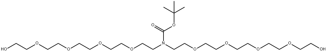 N-Boc-N-bis(PEG4-OH) Structure