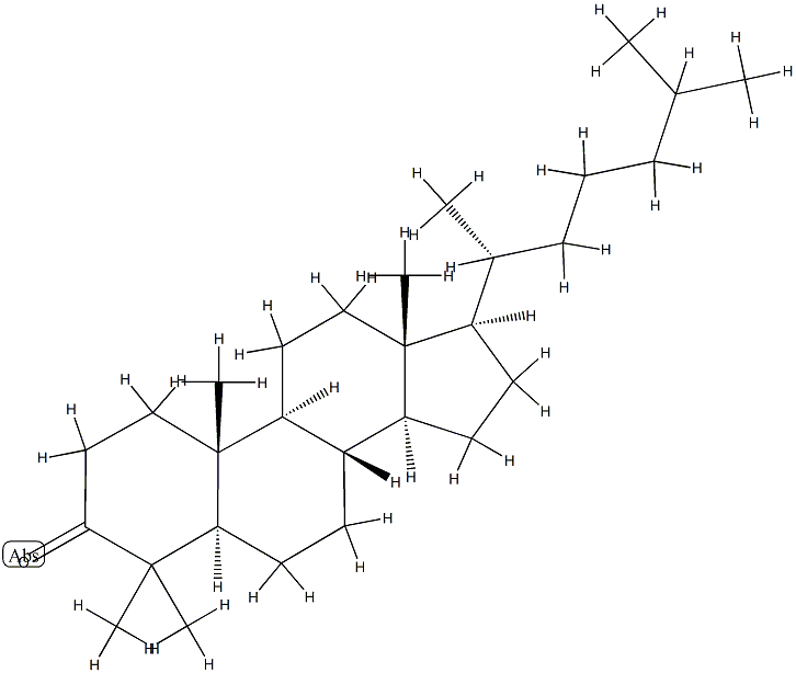 4,4-Dimethyl-5α-cholestan-3-one, 2097-85-0, 结构式
