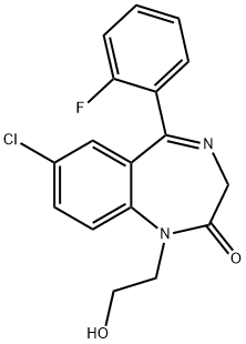 N1-(2-Hydroxyethyl)flurazepam Structure