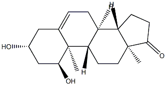 1α-ヒドロキシデヒドロエピアンドロステロン 化学構造式