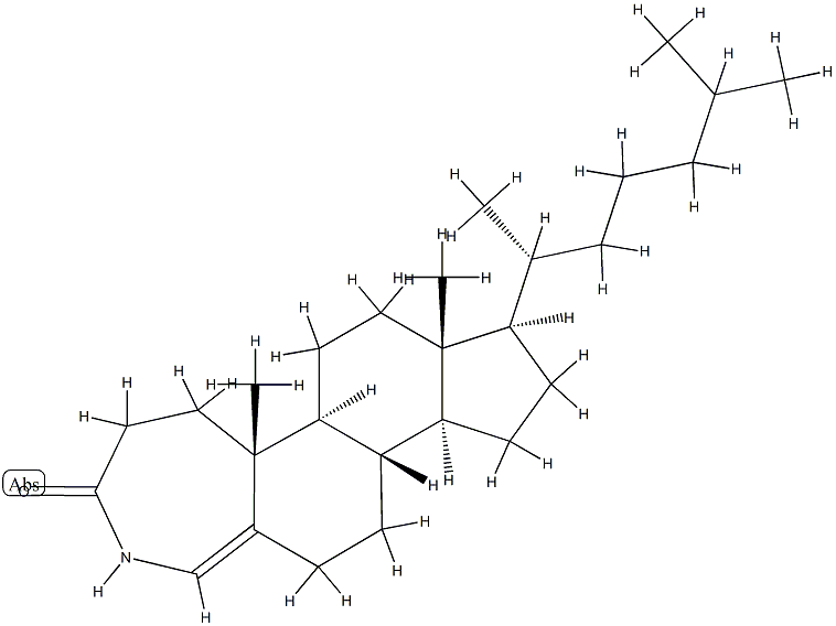 4-アザ-A-ホモコレスタ-4a-エン-3-オン 化学構造式