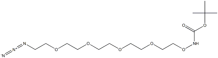 t-Boc-Aminooxy-PEG4-azide Struktur