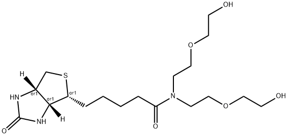 N-(Biotin)-N-bis(PEG1-alcohol) Struktur