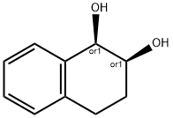 rel-1,2,3,4-テトラヒドロナフタレン-1α*,2α*-ジオール 化学構造式