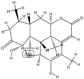 1α,11α-Epoxy-1,12-dihydroxypicrasa-12,14-diene-2,16-dione,21018-87-1,结构式