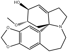 1,6-Didehydro-3α-methoxy-15,16-[methylenebis(oxy)]-11a-homoerythrinan-2β-ol 结构式