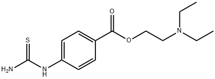 2-(Diethylamino)ethyl=p-thioureidobenzoate Structure