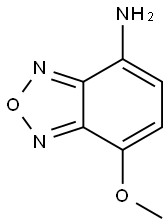 7-メトキシ-2,1,3-ベンズオキサジアゾール-4-アミン 化学構造式