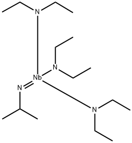 (异丙啶基)三(二乙氨基)铌 结构式