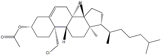 19-Chlorocholest-5-en-3β-ol acetate Structure