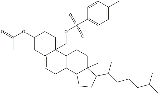Cholest-5-ene-3β,19-diol 3-acetate 19-(4-methylbenzenesulfonate) 结构式