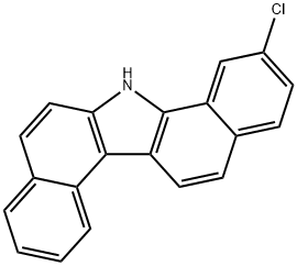 9-chloro-7H-dibenzo(ag)carbazole 结构式