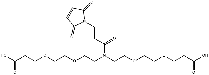 N-Mal-N-bis(PEG2-acid), 2110449-02-8, 结构式