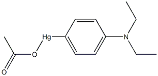 Mercury, (acetato-O)4-(diethylamino)phenyl- 结构式