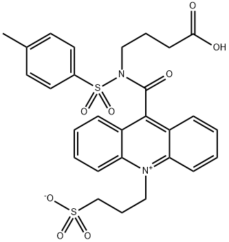 3-[9-(((3-(carboxypropyl)[4-Methxylphenyl]sulfonyl)aMine)carboxyl]-10-acridiniuMyl)-1-propanesulfonate inner salt Structure