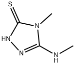 3H-1,2,4-Triazole-3-thione,2,4-dihydro-4-methyl-5-(methylamino)-(9CI) Structure