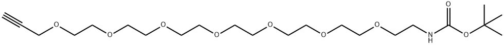 t-Boc-N-Amido-PEG7-propargyl, 2112737-90-1, 结构式
