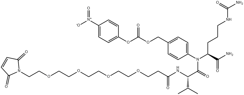 Mal-PEG4-Val-Cit-PAB-PNP, 2112738-09-5, 结构式