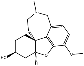 (4aS,8aS)-5,6,7,8,9,10,11,12-オクタヒドロ-3-メトキシ-11-メチル-4aαH-ベンゾフロ[3a,3,2-ef][2]ベンゾアゼピン-6β-オール 化学構造式