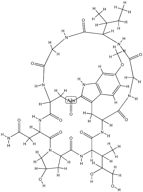 6'-O-methyl alpha-amanitin 结构式