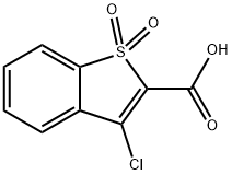 BENZO[B]THIOPHENE-2-CARBOXYLIC ACID, 3-CHLORO-, 1, 结构式