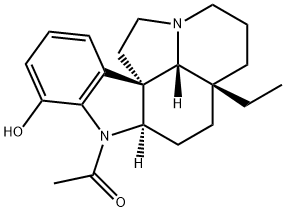 1-Acetylaspidospermidin-17-ol 结构式