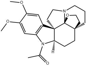 19,21-Epoxy-15,16-dimethoxy-1-acetylaspidospermidin-17-ol 结构式