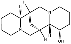 (1S,7aβ,14aα)-Dodecahydro-7β,14β-methano-2H,6H-dipyrido[1,2-a:1',2'-e][1,5]diazocin-1-ol Struktur