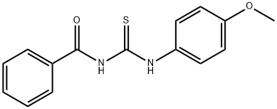 N-{[(4-methoxyphenyl)amino]carbonothioyl}benzamide 结构式