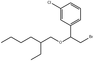 [α-(Bromomethyl)-m-chlorobenzyl](2-ethylhexyl) ether Struktur