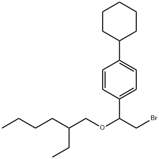 [α-(Bromomethyl)-p-cyclohexylbenzyl](2-ethylhexyl) ether Structure