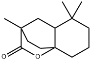 decahydro-2,8,8-trimethylnaphthalene-2,4a-carbolactone Struktur
