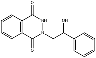 2,3-Dihydro-2-(β-hydroxyphenethyl)phthalazine-1,4-dione Structure